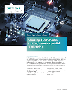 Samsung: Clock domain crossing aware sequential clock gating